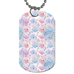 Notepads Pens And Pencils Dog Tag (two Sides) by SychEva