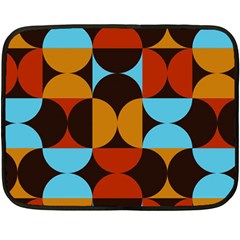 Geometric Pattern Fleece Blanket (mini) by Valentinaart