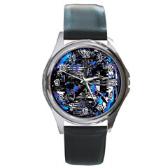 Spin Cycle Round Metal Watch by MRNStudios