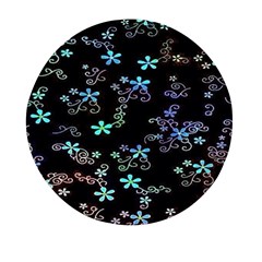 Flowers Pattern Mini Round Pill Box (pack Of 5) by Sparkle
