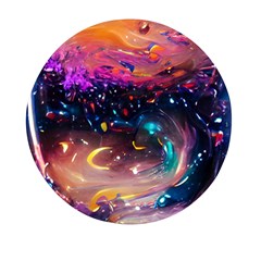 Galaxy Glass Mini Round Pill Box (pack Of 5) by Dazzleway