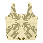 Abstract pattern geometric backgrounds   Full Print Recycle Bag (L) Back