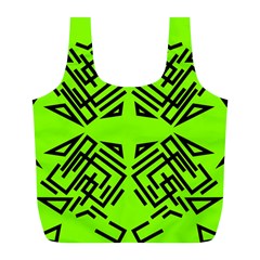 Abstract Pattern Geometric Backgrounds   Full Print Recycle Bag (l) by Eskimos
