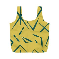 Abstract Pattern Geometric Backgrounds   Full Print Recycle Bag (m) by Eskimos