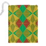 Abstract pattern geometric backgrounds   Drawstring Pouch (4XL) Back