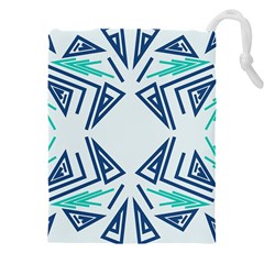 Abstract Pattern Geometric Backgrounds   Drawstring Pouch (4xl) by Eskimos