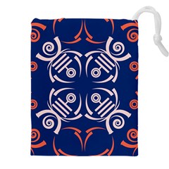 Abstract Pattern Geometric Backgrounds   Drawstring Pouch (5xl) by Eskimos