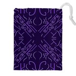 Abstract pattern geometric backgrounds   Drawstring Pouch (4XL) Front