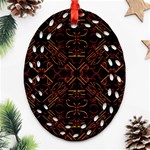 Abstract pattern geometric backgrounds   Oval Filigree Ornament (Two Sides) Back
