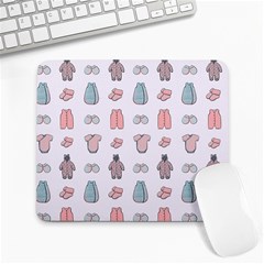 Pattern With Clothes For Newborns Large Mousepads by SychEva