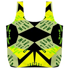Abstract Pattern Geometric Backgrounds   Full Print Recycle Bag (xl) by Eskimos