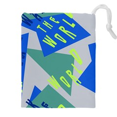 Abstract Pattern Geometric Backgrounds   Drawstring Pouch (4xl) by Eskimos