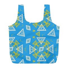 Abstract Pattern Geometric Backgrounds   Full Print Recycle Bag (l) by Eskimos