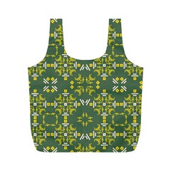 Abstract Pattern Geometric Backgrounds   Full Print Recycle Bag (m) by Eskimos