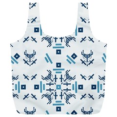 Abstract Pattern Geometric Backgrounds   Full Print Recycle Bag (xl) by Eskimos