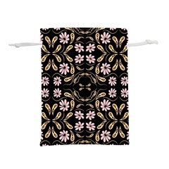 Folk Flowers Print Floral Pattern Ethnic Art Lightweight Drawstring Pouch (s) by Eskimos