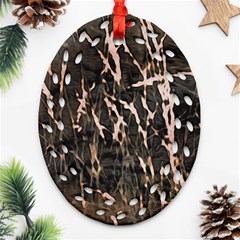 Abstract Light Games 4 Ornament (oval Filigree) by DimitriosArt