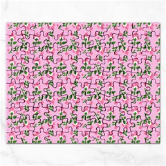 Pink Carnation Pink Rectangular Jigsaw Puzzl by violetheavensky