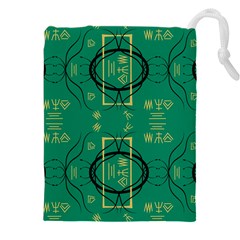 Abstract Pattern Geometric Backgrounds   Drawstring Pouch (4xl) by Eskimos