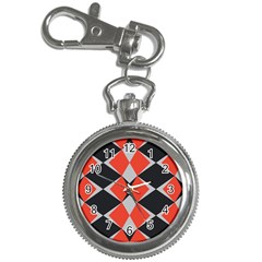 Abstract Pattern Geometric Backgrounds   Key Chain Watches by Eskimos