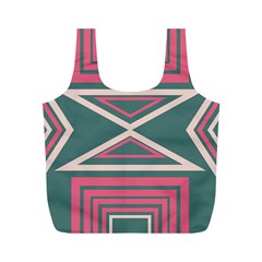 Abstract Pattern Geometric Backgrounds   Full Print Recycle Bag (m) by Eskimos