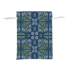 Folk Flowers Print Floral Pattern Ethnic Art Lightweight Drawstring Pouch (m) by Eskimos