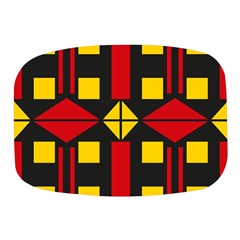 Abstract Pattern Geometric Backgrounds   Mini Square Pill Box by Eskimos