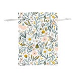 Floral Lightweight Drawstring Pouch (L) Back