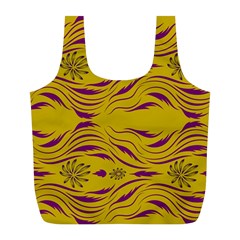 Folk Flowers Print Floral Pattern Ethnic Art Full Print Recycle Bag (l) by Eskimos
