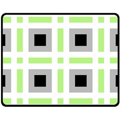 Agender Flag Plaid Fleece Blanket (medium)  by WetdryvacsLair