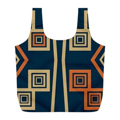 Abstract Pattern Geometric Backgrounds   Full Print Recycle Bag (l) by Eskimos