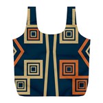 Abstract pattern geometric backgrounds   Full Print Recycle Bag (L) Back