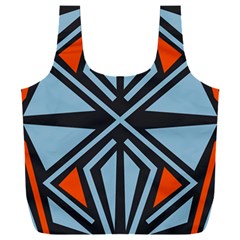 Abstract Geometric Design    Full Print Recycle Bag (xxl) by Eskimos
