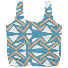 Abstract Geometric Design    Full Print Recycle Bag (xl) by Eskimos