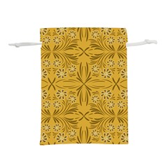 Folk Flowers Print Floral Pattern Ethnic Art Lightweight Drawstring Pouch (l) by Eskimos