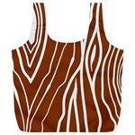 Wooden Texture Vector Background Full Print Recycle Bag (XL) Back