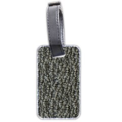 Creepy Head Motif Pattern Luggage Tag (two Sides) by dflcprintsclothing