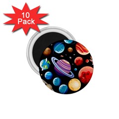 Background-with-many-planets-space 1 75  Magnets (10 Pack)  by Jancukart