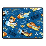 Seamless-pattern-with-nice-planes-cartoon Fleece Blanket (Small) 50 x40  Blanket Front