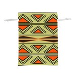 Abstract pattern geometric backgrounds Lightweight Drawstring Pouch (M) Back