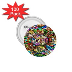 Character Disney Stained 1 75  Buttons (100 Pack)  by artworkshop