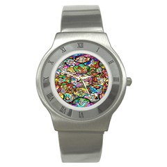 Character Disney Stained Stainless Steel Watch by artworkshop
