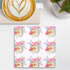 Flamingos Uv Print Square Tile Coaster  by Sparkle