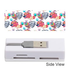 Flowers Diamonds Pattern Memory Card Reader (stick) by Sparkle