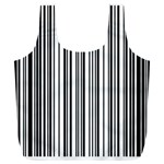 Barcode Pattern Full Print Recycle Bag (XXL) Back