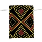 Abstract pattern geometric backgrounds   Lightweight Drawstring Pouch (XL) Back