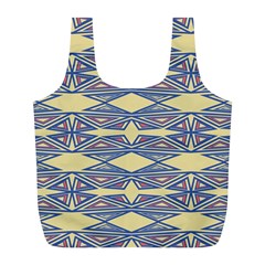 Abstract Pattern Geometric Backgrounds  Full Print Recycle Bag (l) by Eskimos