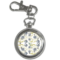 Folk Flowers Print Floral Pattern Ethnic Art Key Chain Watches by Eskimos