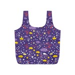 Pattern-cute-clouds-stars Full Print Recycle Bag (S) Back
