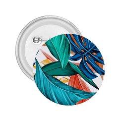 Leaves Tropical Exotic 2 25  Buttons by artworkshop